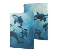Orca Killer Whale Case Compatible for ipad 2017/2018/Air1/Air2 (9.7in) Tablet Cases Stand Protective Cover with Sleep/Wake
