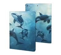 Orca Killer Whale Case Compatible for ipad 2019/2020/2021(10.2in) Tablet Cases Stand Protective Cover with Sleep/Wake