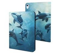 Orca Killer Whale Case Compatible for ipad Air5/air4 (10.9in) /ipad Pro 2018(11in) Tablet Cases Stand Protective Cover with Sleep/Wake