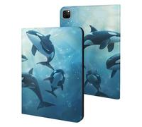 Orca Killer Whale Case Compatible for IPAD Pro 20/21/22(11in) Tablet Cases Stand Protective Cover with Sleep/Wake