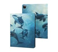 Orca Killer Whale Case Compatible for iPad Pro 2020/2021/2022 (12.9in) Tablet Cases Stand Protective Cover with Sleep/Wake