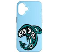 Orca Killer Whale Native American Indian Fishing gift Case for iPhone 16