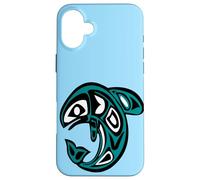 Orca Killer Whale Native American Indian Fishing gift Case for iPhone 16 Plus