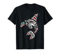 Orca Killer Whale Pacific Alaska Native American Indian Clan T-Shirt