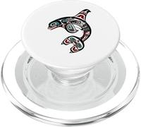 Orca Killer Whale Pacific Northwest Alaska Native American PopSockets PopGrip for MagSafe