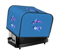 Orca Killer Whale Print Daily Wear 4-Slice Toaster Cover Dustproof Waterproof Kitchen Appliance For Bread