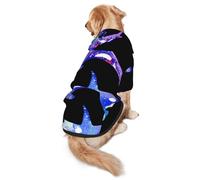 Orca Killer Whale Print Dog Hoodie Pet Sweatshirt, Warm, Soft And Breathable Hooded Clothes For Medium To Large Dogs, Easy-To-Wear Design, For Winter And Fall