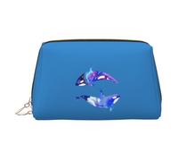 Orca Killer Whale Print Makeup Bag Cosmetic Bags for Women Travel Pouch Toiletry Storage Bathroom Organizer