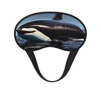 Orca Killer Whale Print Print Sleep Mask, Eye Sleeping Mask for Women and Men for Total Darkness, Reduces Puffy Eye Mask