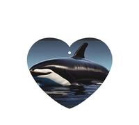 Orca Killer Whale Print Printing 10 Pcs Air Freshener Cards,Car Scented Hanging Sheets Air Freshener Set For Car Decoration