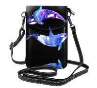 Orca Killer Whale Print Stylish Leather Crossbody Flip Phone Bag â€“ Fashionable And Functional Mobile Wallet For Women