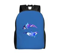 Orca Killer Whale Print Unisex Double Shoulder Backpack Lightweight Travel Rucksack Business Weekend Work