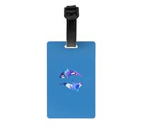 Orca Killer Whale Print Waterproof Luggage Tags Suitcases Identification Labels Business Family Vacations
