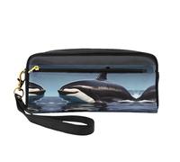 Orca Killer Whale Print Women Travel Makeup Pouch Makeup Bag for Purse Portable Toiletry Bag Accessories Organizer