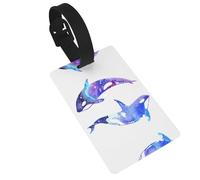 Orca Killer Whale Printed Backpack ID Labels Versatile Suitcase Tags for Golf Bags and Musical Instrument