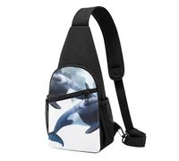 Orca Killer Whale Printed Chest Bag Sling Bag for Men Women, Outdoor Crossbody Fanny Packs Hiking Chest Packs Sport Daypacks