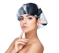 Orca Killer Whale Printed Satin Hair Bonnet for Sleeping Double Layer Silk Sleep Cap Hair Wrap Cap for Women Men Black