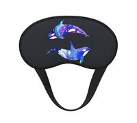 Orca Killer Whale Sleeping Mask for Adults Blackout, Comfortable Eye Mask Blocking Light for Travel, Yoga