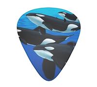 Orca Killer Whale Thin Medium And Heavy Gauge Guitar Picks For Bass Electric Acoustic Guitars (12 Count)
