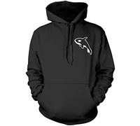 ORCA Killer Whale Unisex Hoodie - Black 12-13 Years