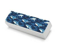 Orca Killer Whales Funny Glasses Case Hard Shell Eyeglasses Case Protector with Cleaning Cloth for Women Men