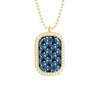 Orca Killer Whales Personalized Necklace Print Pattern Pendant With Chain Gifts For Women Men Golden-style-5