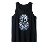 Orca Moon Guardian Ocean Spirit Mythic Whale Art Tank Top