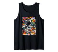 Orca Ocean with Waves Marine Wildlife orca Design Tank Top