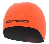 ORCA Open Water Swim Hat - Hi-Vis Orange - Unisex - Materials - 100% Neoprene