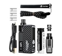 ORCA San Dynasty Kit [Carbon Fiber] - [Requires 1 x 14500 Battery - Included] COMPATIBLE PODS: San Dynasty Pods - 30W, Inhale Activated, Adjustable Airflow - Nicotine Free