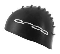 ORCA Silicone Swim Cap Hat - Black - 100% Silicone - Made from materials built to last - Seamless, snug fit