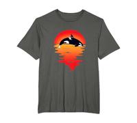 Orca Sunset Art Killer Whale Lover Gifts Idea Men Boys Kids T-Shirt