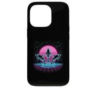Orca Trio Retrowave Synthwave 80s Neon Ocean Case for iPhone 13 Pro