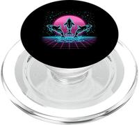 Orca Trio Retrowave Synthwave 80s Neon Ocean PopSockets PopGrip for MagSafe