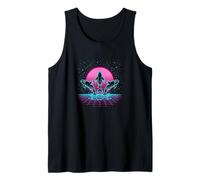 Orca Trio Retrowave Synthwave 80s Neon Ocean Tank Top