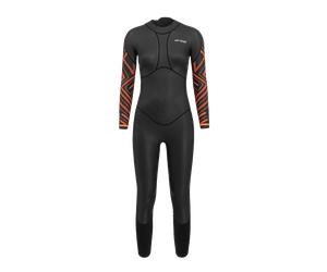 Orca Vitalis Breast Stroke Womens Openwater Swim Wetsuit 2024 - Black/Orange