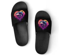 Orca Whale Heart Slippers for Indoor Outdoor