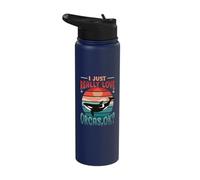 Orca Whale I Just Really Love Orcas Stainless Steel Insulated Water Bottle