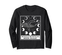 Orca Whale Mystica Moon Phase for Marine Biologists Long Sleeve T-Shirt