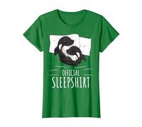 Orca Whale Official Sleepshirt T-Shirt, Women, Kelly Green, X-Small