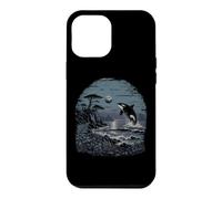 Orca Whale Pacific Coast Waves Ocean Oregon Washington Case for iPhone 12 Pro Max