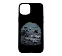 Orca Whale Pacific Coast Waves Ocean Oregon Washington Case for iPhone 15 Plus