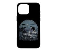 Orca Whale Pacific Coast Waves Ocean Oregon Washington Case for iPhone 16 Pro Max