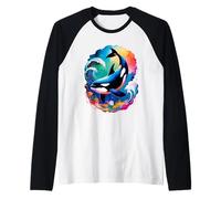 Orca Whale Raglan Baseball Tee