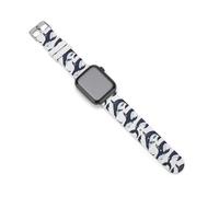 Orca Whale Watch Bands Silicone Sport Bands Replacement Strap Wristbands Compatible with Apple Watch 38mm/40mm
