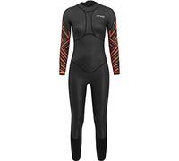 Orca Breast Stroke Open Water Long Sleeve Wetsuit Black Orange White Women - XL