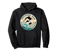 Orcanize Now Clean the Oceans Pullover Hoodie, Adult Unisex, Black, XX-Large