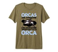 Orcas are Awesome I'm Awesome I'm A Funny Whale Orca Premium T-Shirt