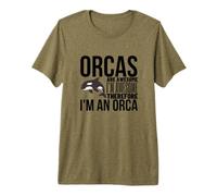 Orcas are Awesome I'm Awesome I'm A Funny Whale Orca Premium T-Shirt