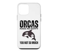 Orcas Make Me Happy You Not So Much Funny Whale Orca Case for iPhone 12 mini